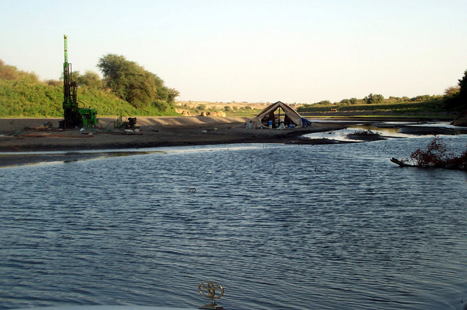 The future dam on `Atbara River