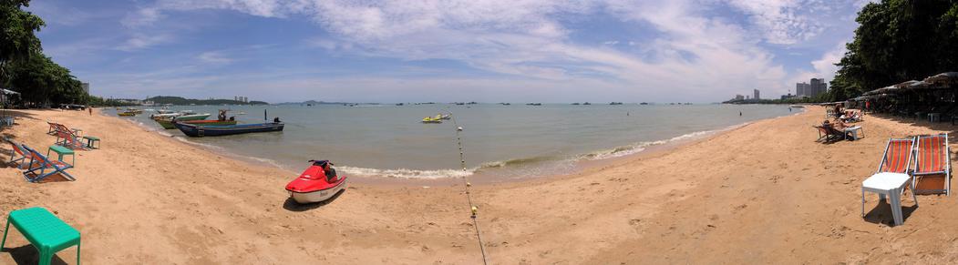 Nearby Pattaya beach panorama
