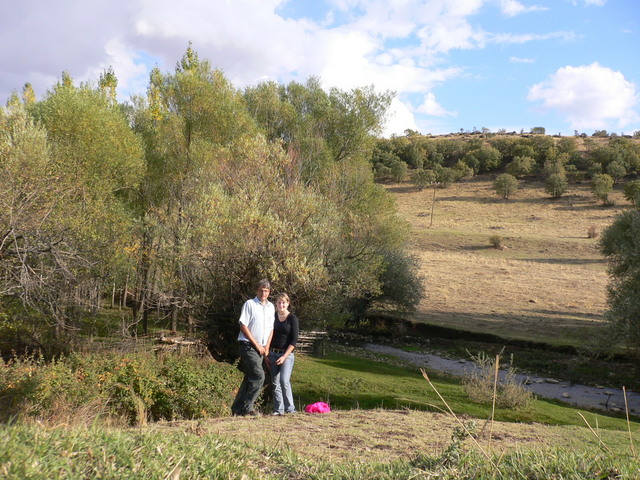 My daughter Johanna and me right on the Confluence 39N 40E