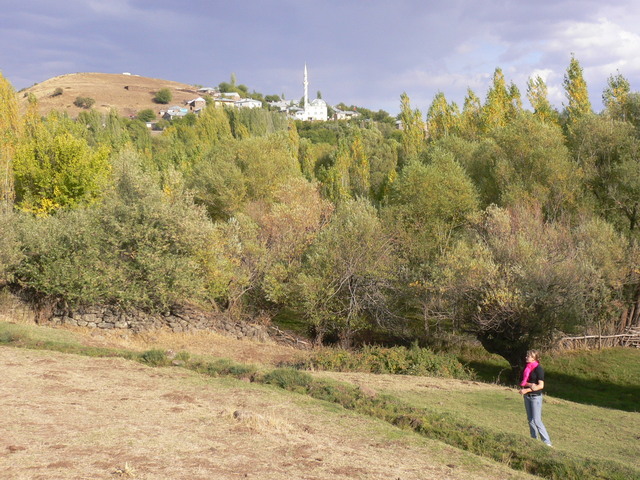 View over the Confluence to the East with the village of Hamzalı in the background