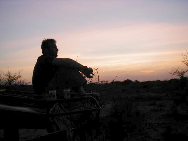 Consolation prize - a couple of beers and an African Sunset