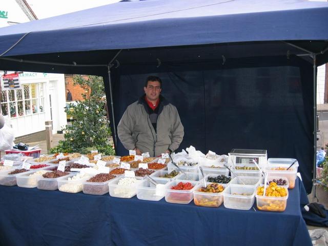 Ali Khan Selling Mediteranian Foods at the Market