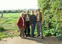 #9: Joyce, Gerald, Carolyn and Alan Fox after a successful confluence visit.