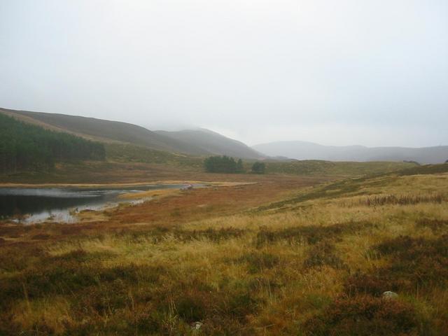 Looking towards the confluence point, way at the end of the valley