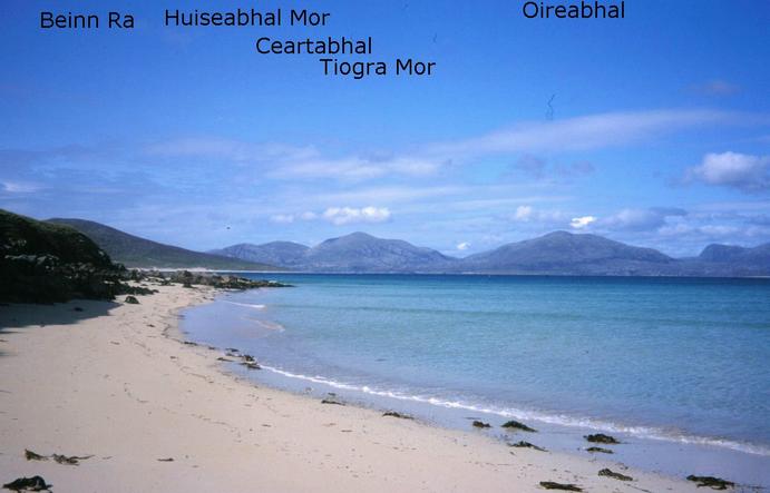 Another view northward to the confluence from one of those great Harris beaches