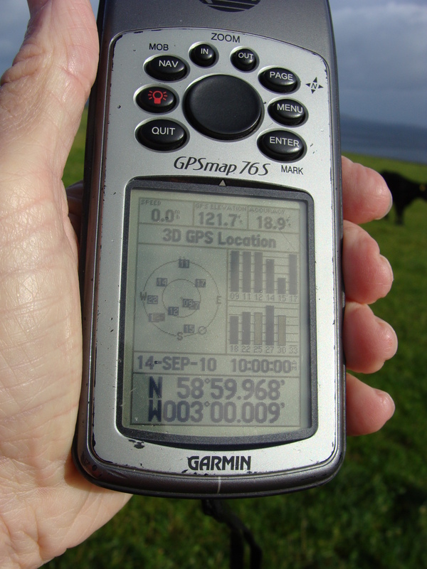 GPS reading, unfortunately with more zeroes in the time than in the latitude/longitude.