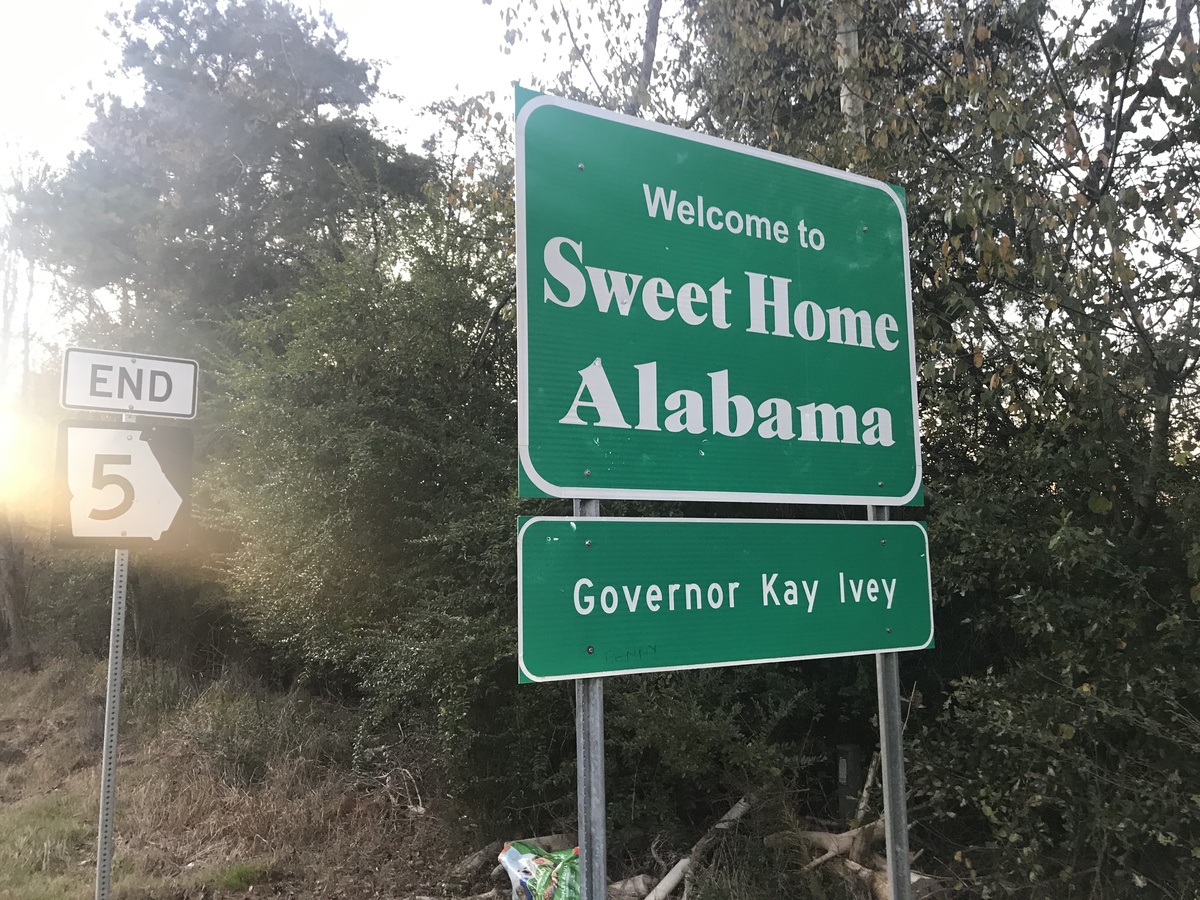 Alabama state line. 
