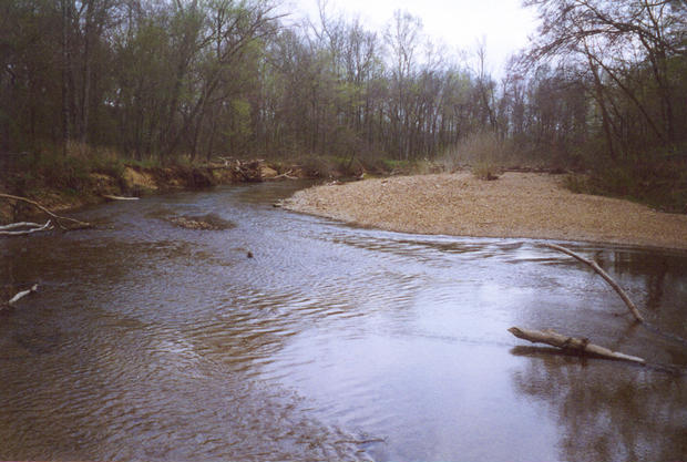 Creek at base of mountain