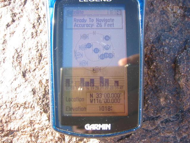 Perfect GPS reading at the confluence