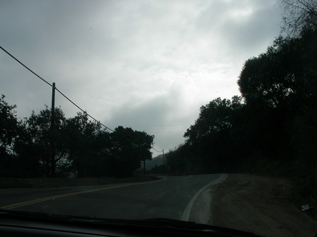 The extremely curvy Turnbull Canyon Road.