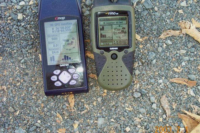 GPS reading at this confluence