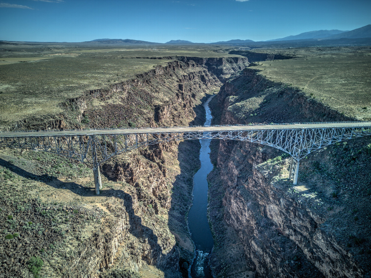 The Rio Grande Gorge Bridge, that I passed en route from Taos