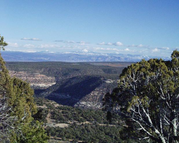 looking east towards Durango, Colorado