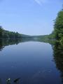 #10: Morse Pond in MA, from the dam at the state line