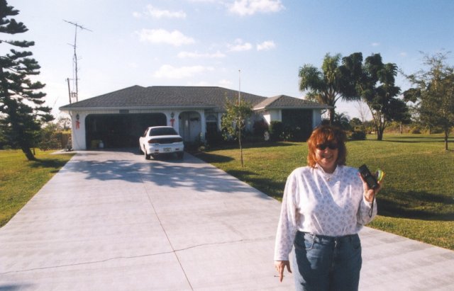 Deb in front of the confluence house!