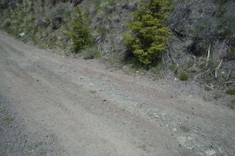 #1: The confluence point lies on this dirt road