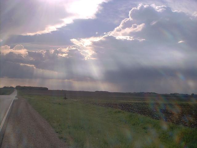 Thunderstorm over prairie