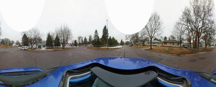 #1: Kaidan 360 OneVR Panoramic shot from road intersection