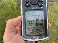 #6: The GPS reading at the confluence point.