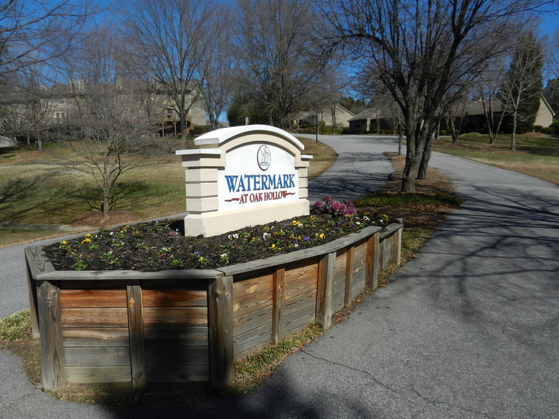 Entrance sign off Centennial Street 