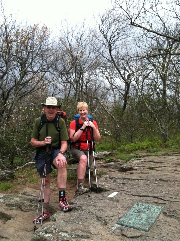 Long Distance Confluence Hunters begin walk from Springer Mountain GA towards 44N 72W on April 11, 2012