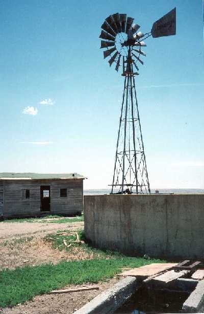 Windmill at the abandoned farm