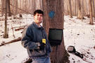 #4: Me with my trusty PowerBook at the confluence