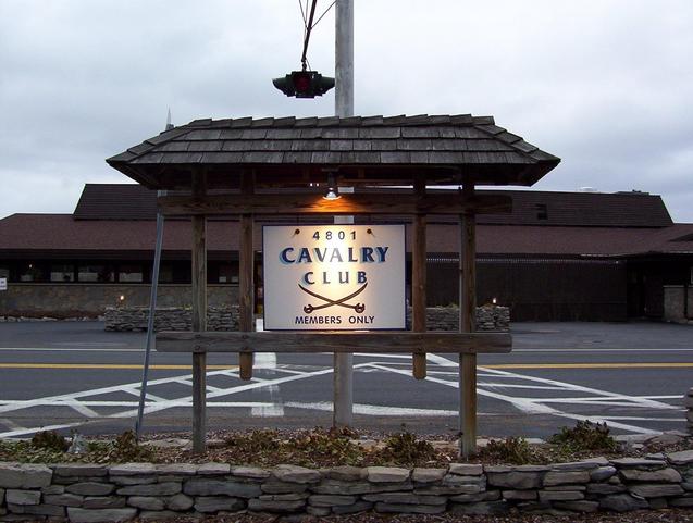 Cavalry Club sign