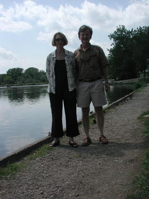 Jackie and me at Kiser Lake State Park about 22 Km North of confluence point along Ohio SR-235 at 40.19643N 83.97780W.