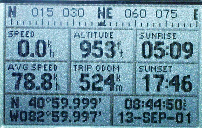 GPS screen