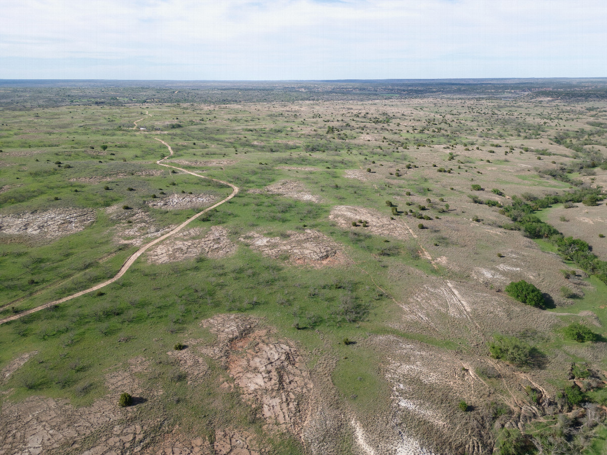 View North (along the Texas-Oklahoma state line) from a height of 120m