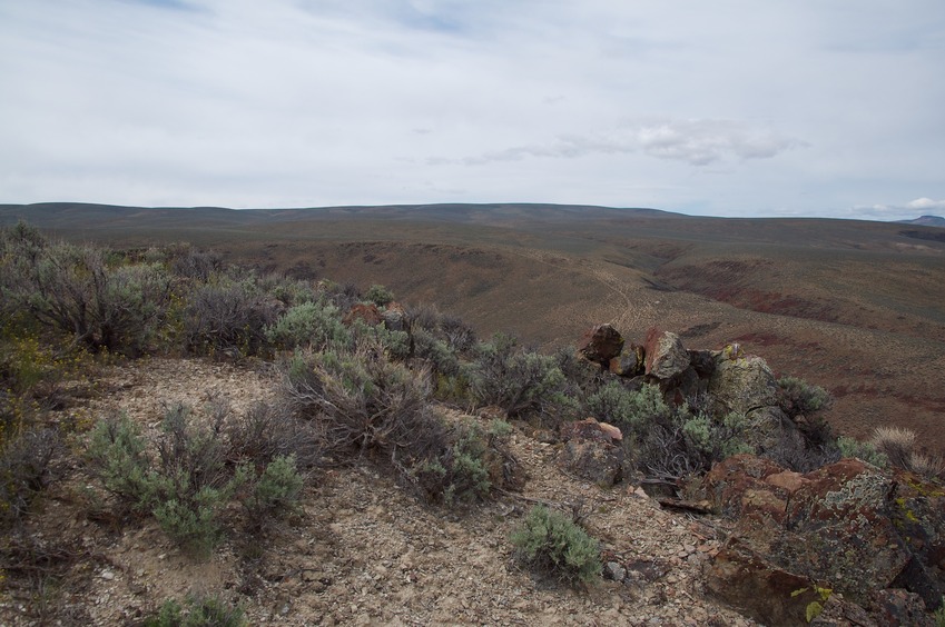 View South (towards Nevada, 700 feet away, and Long Ridge beyond)