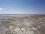 #10: View South (across the dry Alkali Lake) from 120 m above the point