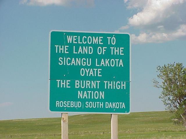The confluence is on the Rosebud Sioux Indian Reservation.