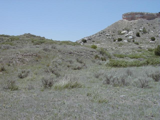 Point on ridge at center of picture