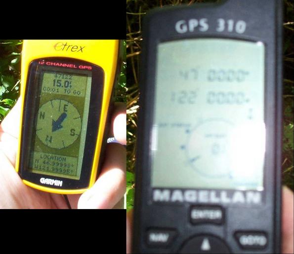 Finally got a close GPS reading.... We then got all zeroes with the other GPS!