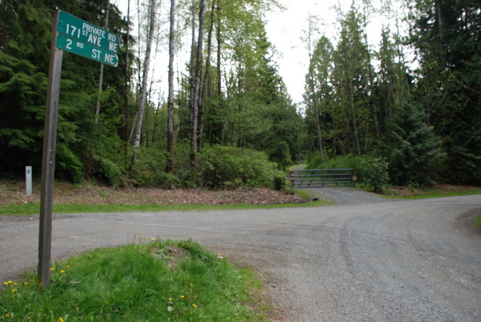The street corner near the property where the CP is located