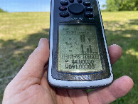 #6: The GPS reading at the confluence point.