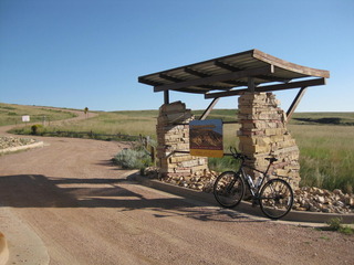 #1: Entrance to Soapstone Prairie and transportation of choice, looking NE in the direction of the confluence
