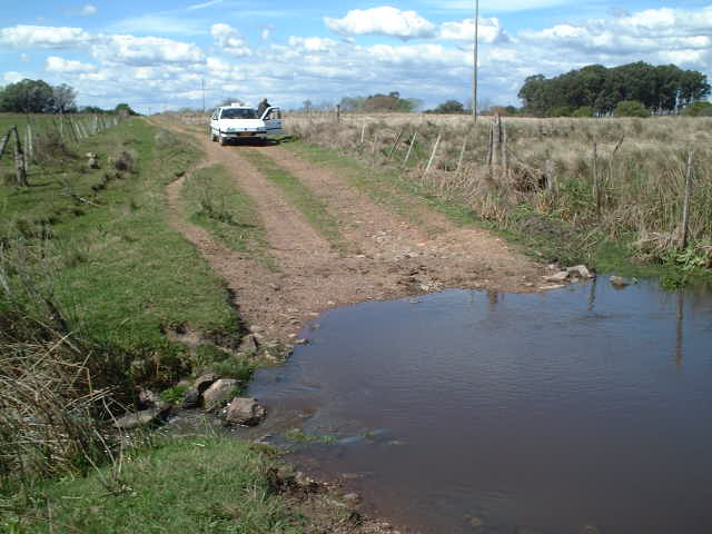 The closest approach by car ended in front of water
