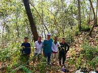 #11: From left: Chu, Uncle Dai, Thach, Thai & Cho. On top of the mountain, in vicinity of the confluence