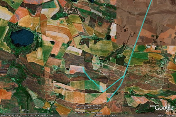 Google Earth track