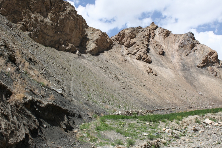 The View to the West, along a rising goat track