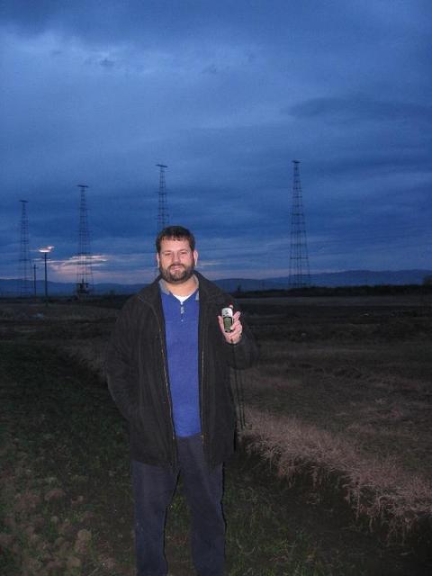 Me, holding GPS