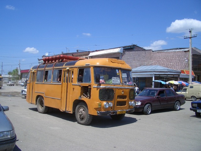 Gas propelled local bus