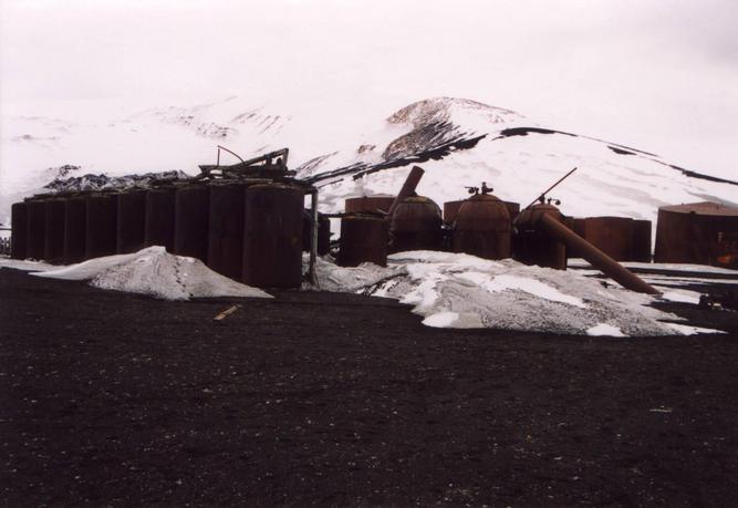 Remains of the whalers: tanks for the whale train oil