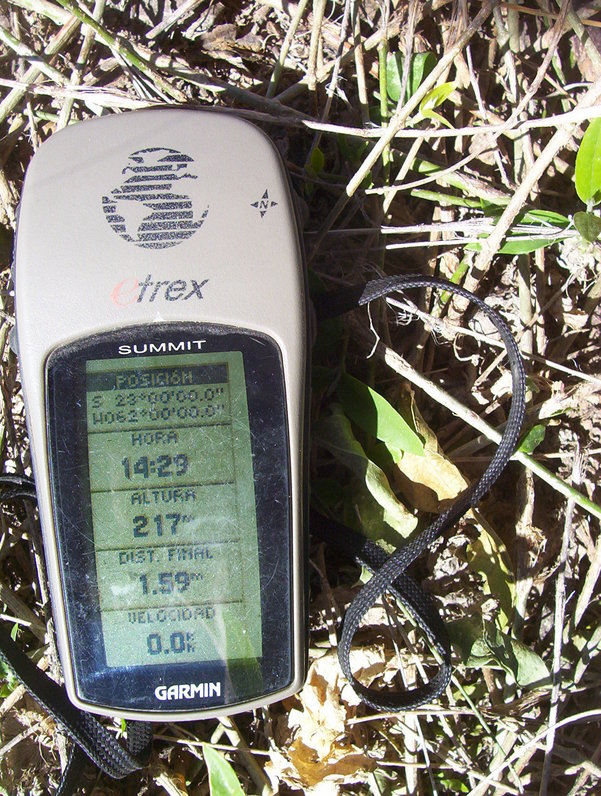 GPS  S 23° W 62°