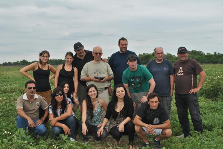 foto del grupo de expedicionarios. The hunter tream