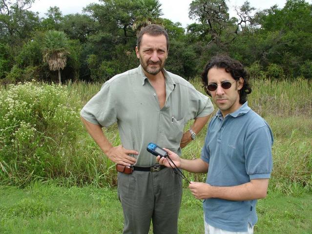 Mi amigo el periodista Pablo Aro Geraldes y yo