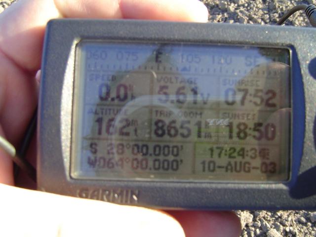 GPS reading